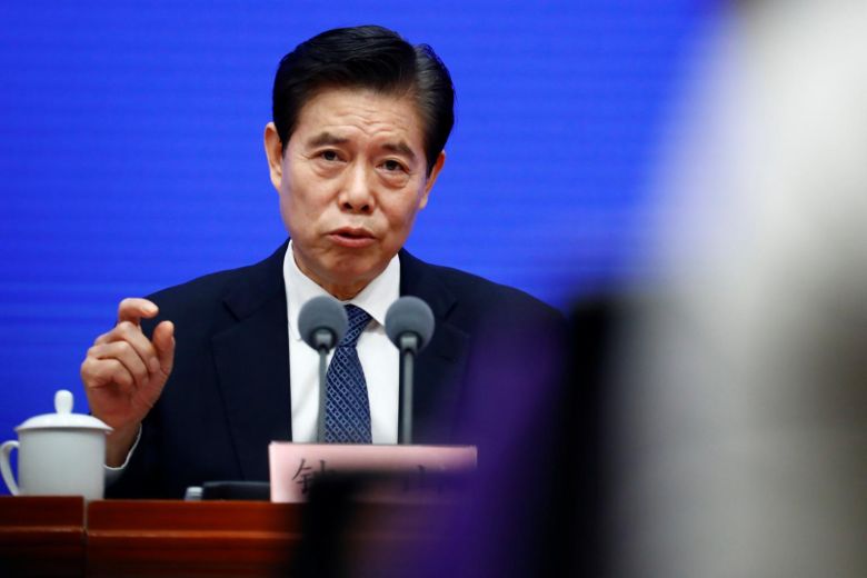 Bộ trưởng Thương mại Trung Quốc, Zhong Shan. Ảnh: Reuters