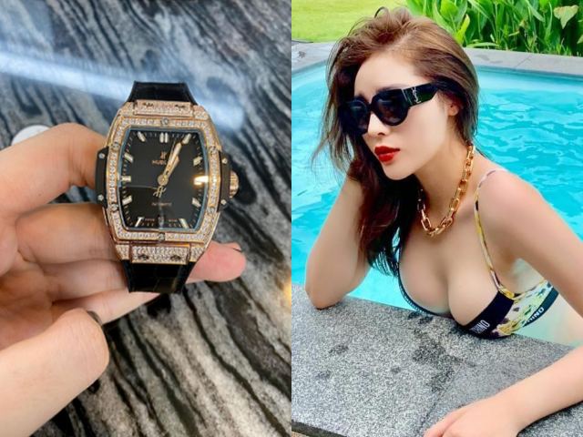 Đời sống Showbiz - Sau Mai Phương Thúy, "Hoa hậu có vòng 1 sexy nhất" gia nhập hội hàng hiệu khi tậu đồng hồ tiền tỷ