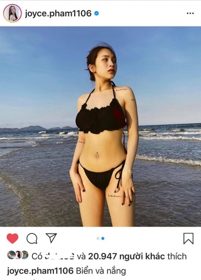 Joyce Phạm khoe hình ảnh mặc bikini sau 1 tháng sinh con.