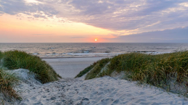 Henne Strand, Đan Mạch: Thị trấn biển Henne Strand là thiên đường nghỉ dưỡng dành cho những du khách thích hoạt động ngoài trời.
