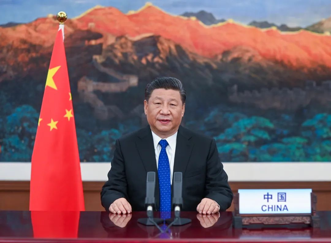 Chủ tịch Trung Quốc Tập Cận Bình trong cuộc họp thành viên WHO hôm 18. (ảnh: NY Times)