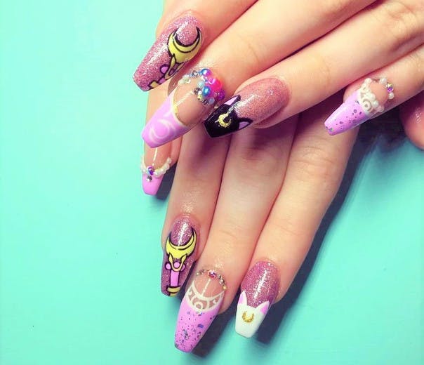 Nàng dễ thương yêu Thủy thủ mặt trăng và Pikachu đừng bỏ qua các mẫu nail này - 12