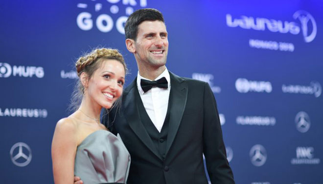 Vợ chồng Djokovic có chuyện tình vô cùng lãng mạn 