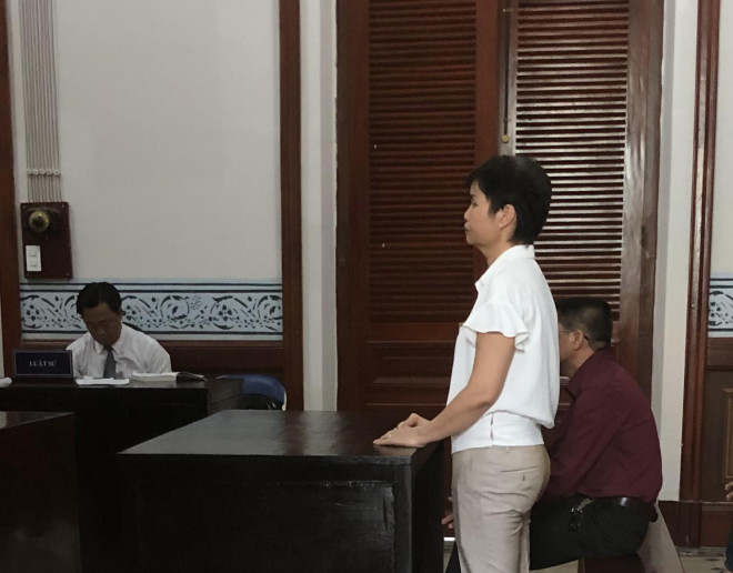 Bị cáo Trần Thị Lệ Hiền tại tòa sơ thẩm