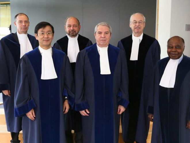 Một số thẩm phán tại ITLOS, cơ quan tài phán quốc tế quan trọng giải quyết các vấn đề về biển và đại dương. Ảnh: ITLOS