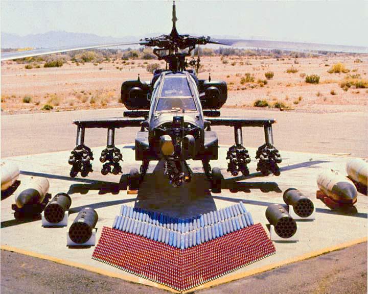 Trực thăng Apache là phương tiện yểm trợ trên không hàng đầu của lục quân Mỹ.