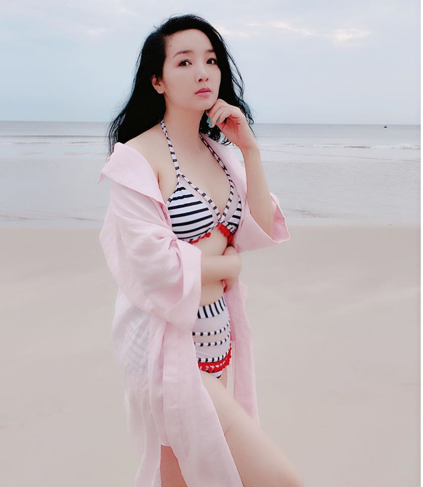 Hoa hậu Đền Hùng Giáng My U50 mặc áo tắm đẹp tựa tiên sa - 2