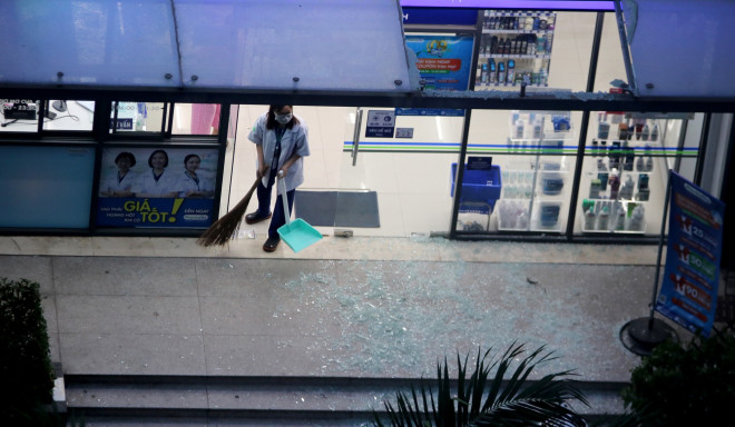 Thu dọn hiện trường