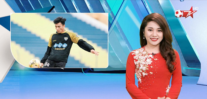 Nữ MC Nguyễn Diệu Linh của kênh thể thao
