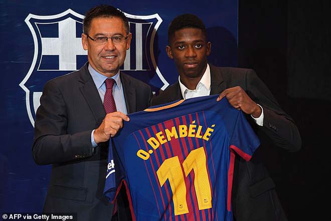 Dembele được đưa về Barca để thay thế Neymar