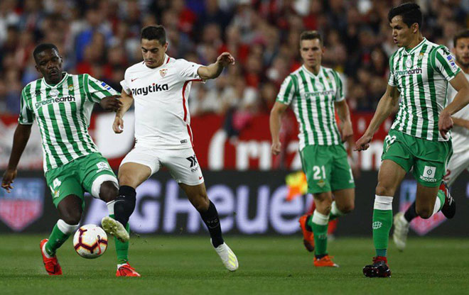 Trận derby Sevilla - Real Betis sẽ là trận đại chiến đầu tiên ở ngày trở lại của La Liga