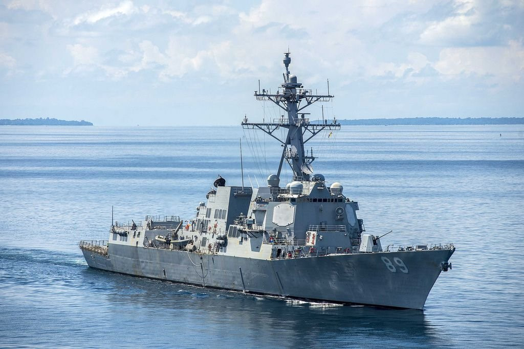 Tàu USS Mustin của Mỹ (ảnh: Sputnik)