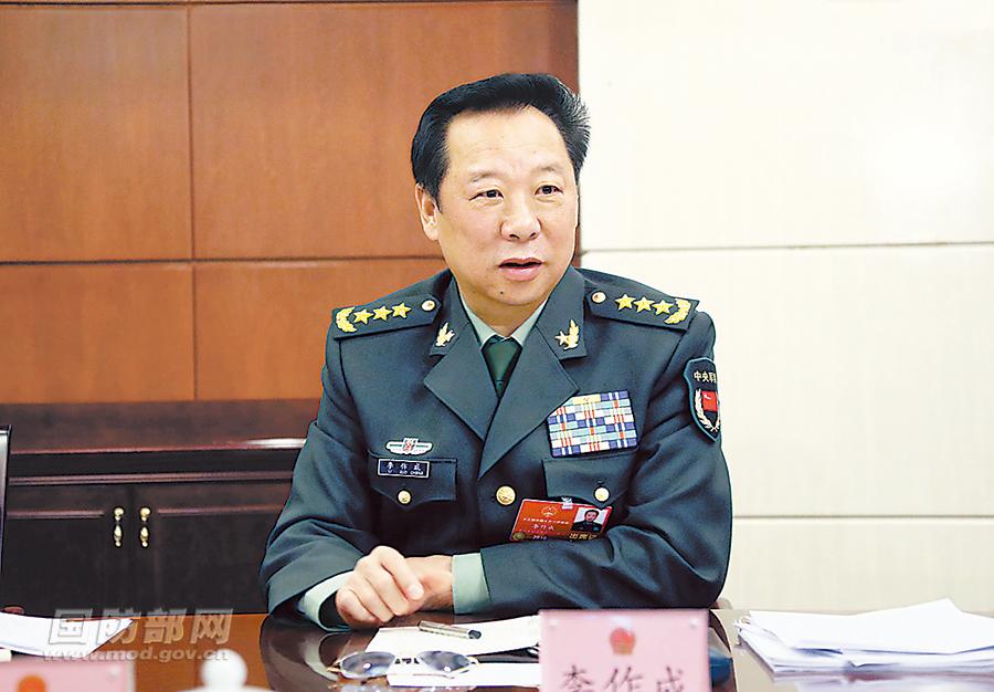 Tướng Lý Tác Thành, Tổng tham mưu trưởng Bộ Tham mưu Liên hợp Quân ủy Trung ương Trung Quốc. Ảnh: Twitter