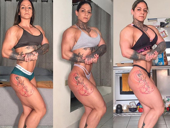 Hulda Lopez, nữ VĐV người Honduras bắt đầu luyện tập thể hình vào năm 2012. Cô có những hình xăm cá tính ở đùi, cánh tay, bụng, ngực và cả ở cổ.
