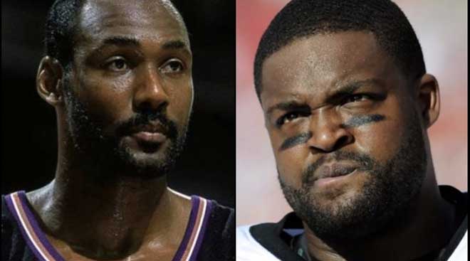 Malone và Demetress Bell (phải)