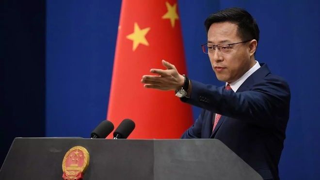 Triệu Lập Kiên – phát ngôn viên Bộ Ngoại giao Trung Quốc (ảnh: Reuters)