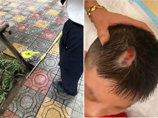 Tin tức trong ngày - Bé trai phải nhập viện vì bị chổi lau nhà ở chung cư cao cấp rơi trúng đầu