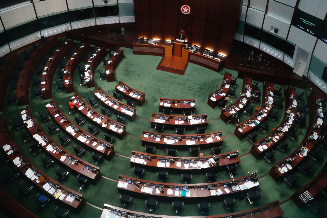 Hội đồng lập pháp Hong Kong chính thức thông qua luật quốc ca (ảnh: Reuters)