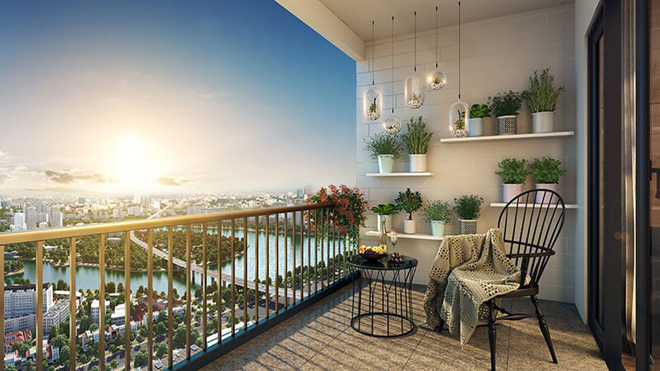 Tầm nhìn Paranoma ngay tại ban công căn hộ