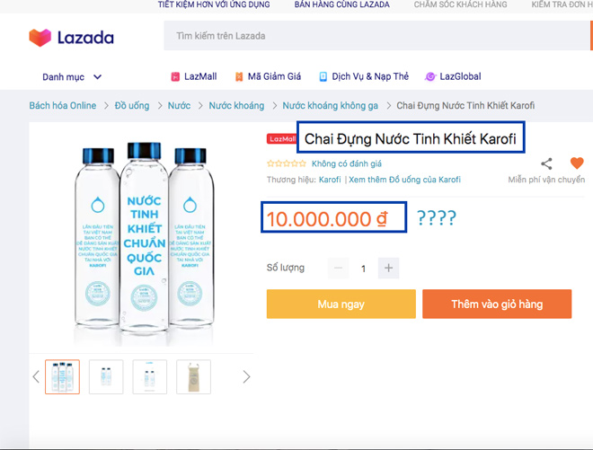 Nhà bán hàng trần tình về chai nước có giá đến 10 triệu đồng tại Việt Nam - 1