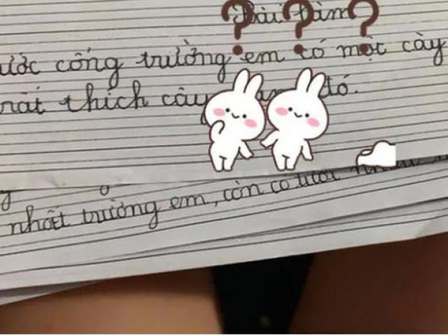 Bạn trẻ - Cuộc sống - Cười "té ghế" với loạt bài văn tả cây yêu thích của học sinh lớp 1
