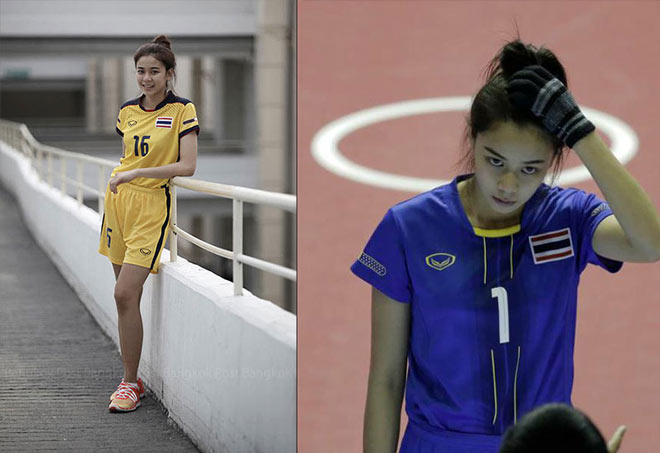 Hot-girl cầu mây Thái Lan có tuyệt chiêu vô lê “100 phát đều trúng” - 3