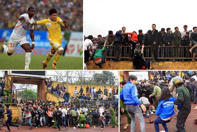 Sự cố trận Hà Tĩnh - Hà Nội và những lần "vỡ sân" chấn động lịch sử V-League - 2