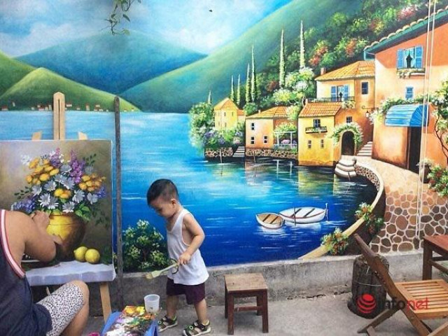 Bạn trẻ - Cuộc sống - "Hô biến" bức tường cũ thành tác phẩm nghệ thuật vạn người mê của cặp vợ chồng họa sĩ