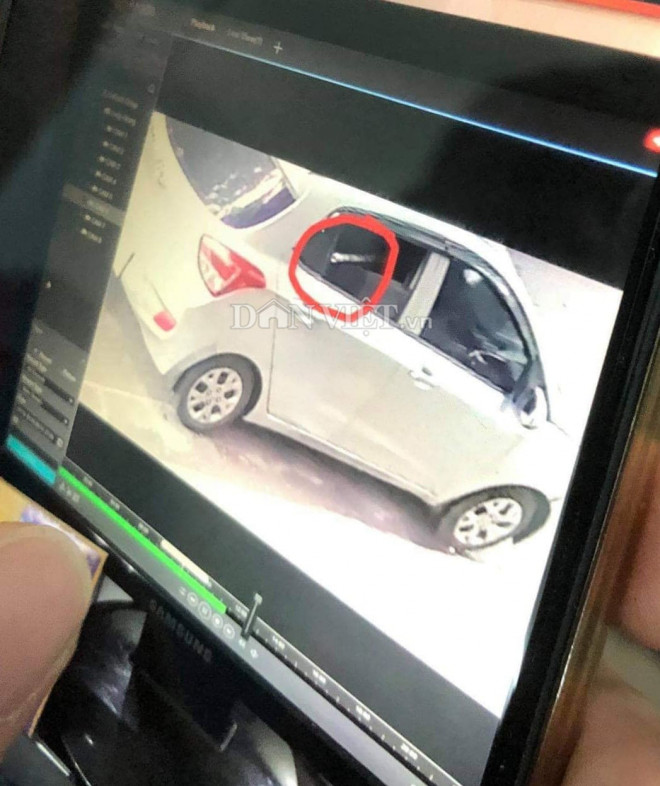 Hình ảnh chiếc xe ô tô chở sát thủ bắn người trên đường Phan Bội Châu.