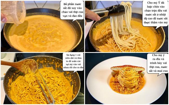 Bỏ túi công thức mỳ Ý cua thơm ngon khó cưỡng, đúng chuẩn nhà hàng - 5