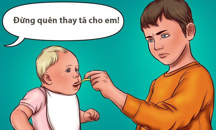 Tại sao không nên để anh chị lớn chăm sóc em nhỏ? - 2