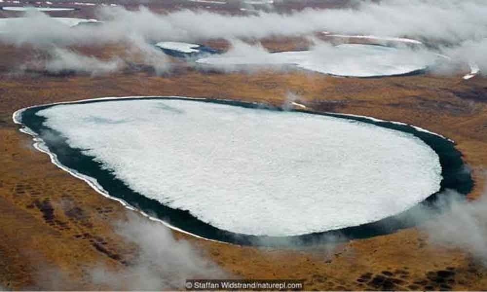 Các lớp băng vĩnh cữu của Trái Đất đang tan chảy với tốc độ chóng mặt (ảnh: BBC)