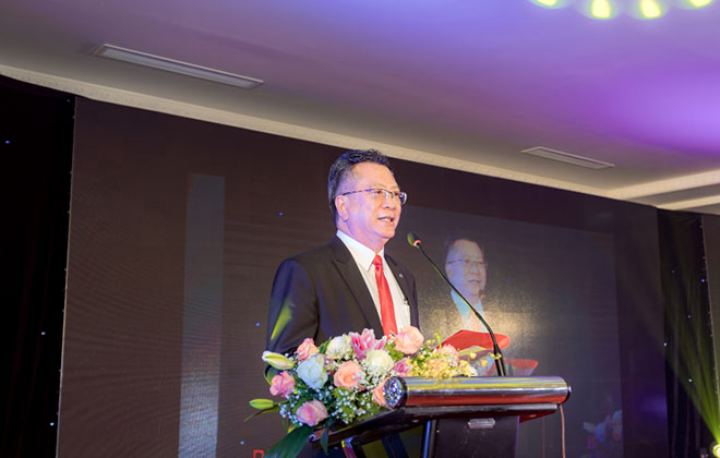 Ông Teh Kim Hwa - Giám đốc thương mại của Nissan Việt Nam phát biểu trong lễ khai trương Đại lý Nissan Thái Nguyên