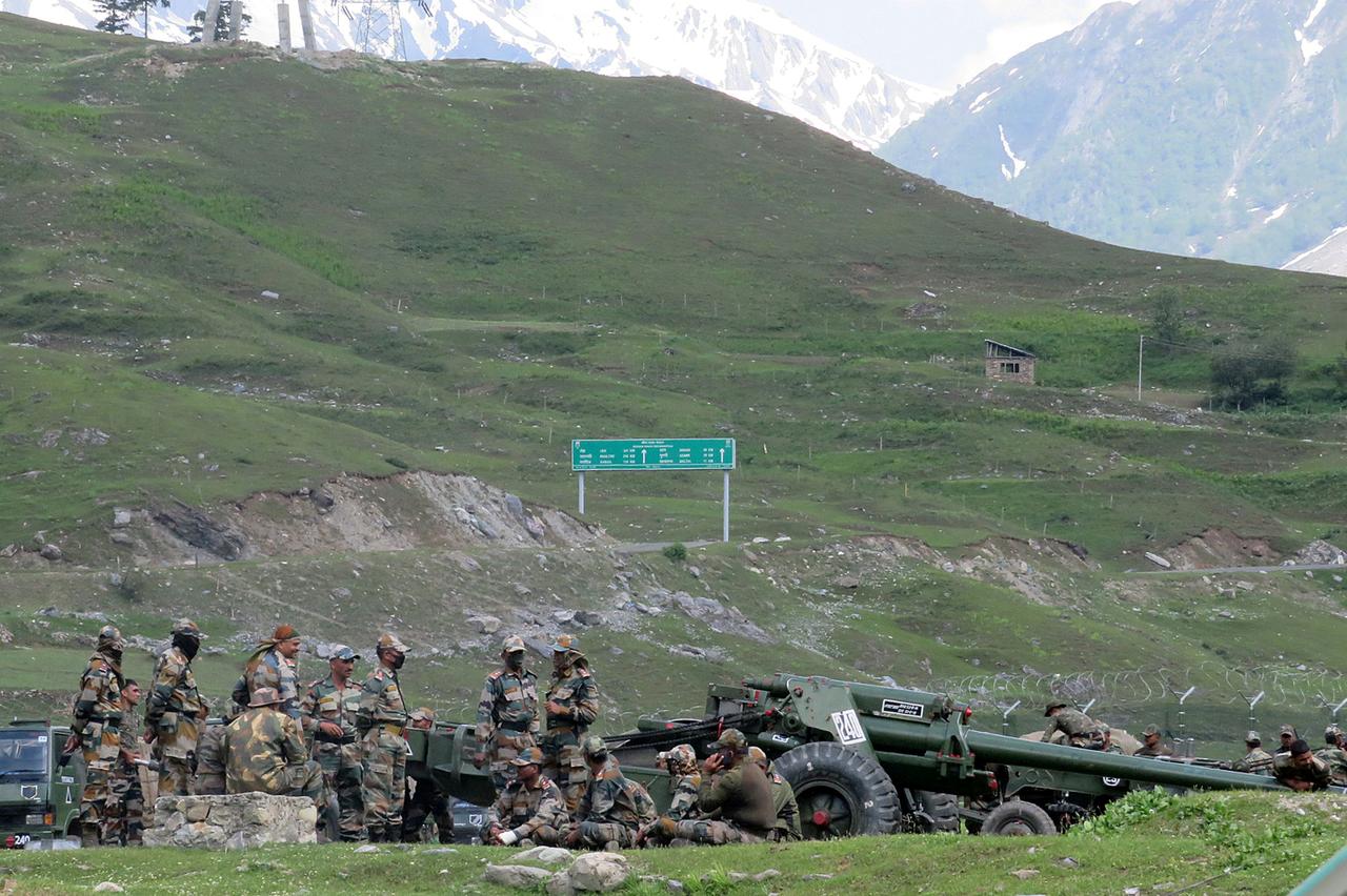 Binh sĩ Ấn Độ tại khu vực biên giới đang tranh chấp với Trung Quốc (ảnh: SCMP)