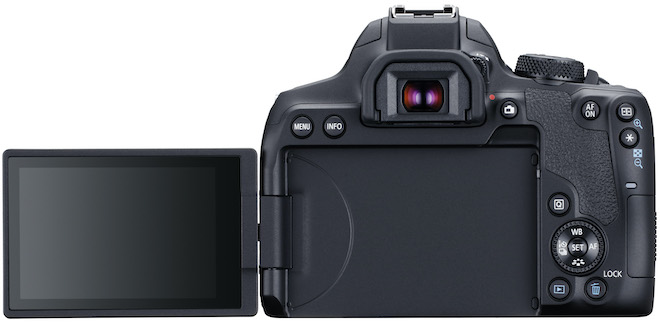 Canon EOS 850D với màn hình xoay.
