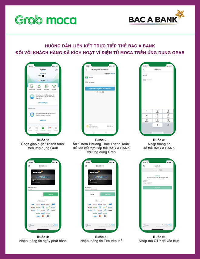 Liên kết thẻ ghi nợ BAC A BANK, nhận ngay ưu đãi từ Grab - 2