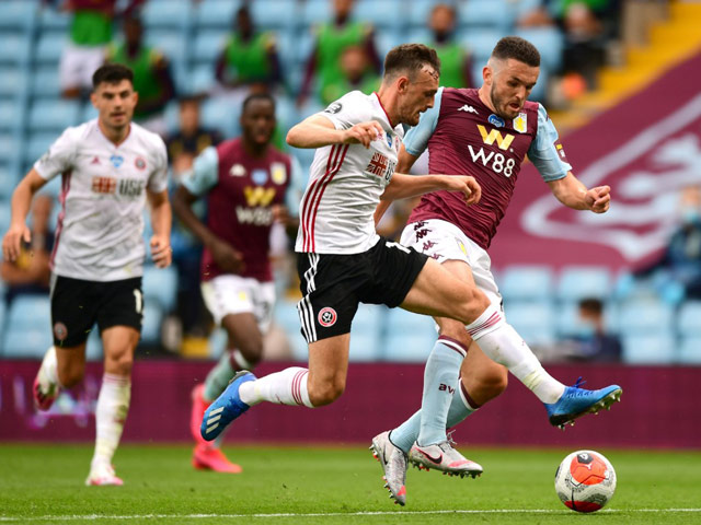 Bóng đá - Trực tiếp bóng đá Aston Villa - Sheffield United: Thế trận giằng co (Hết giờ)