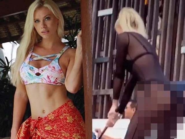 Thể thao - Người đẹp chân dài miên man, mặc xuyên thấu chơi golf "gây bão"