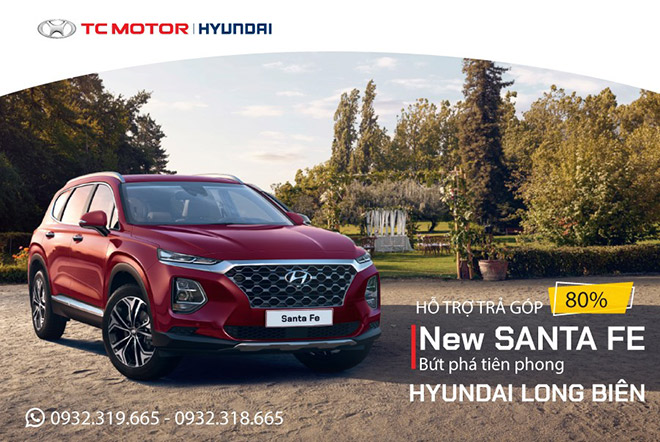 Hyundai Long Biên: ưu đãi lớn khi mua Hyundai Santa Fe 2020 - 1