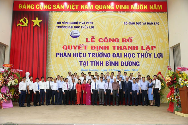 Trường Đại học Thủy Lợi long trọng trọng tổ chức Lễ công bố Quyết định thành lập Phân hiệu Trường Đại học Thủy Lợi