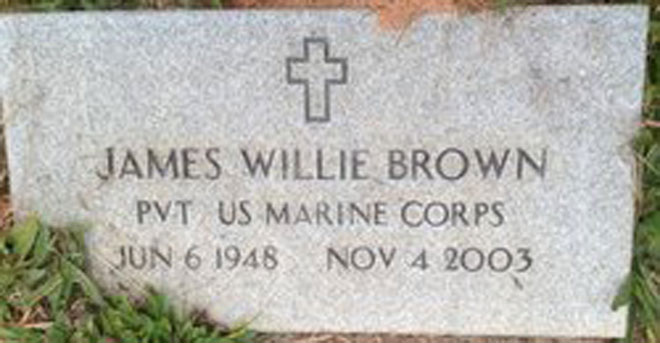 Ngôi mộ của James Brown.