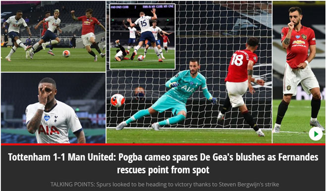 Báo chí Anh ca ngợi Pogba - Fernandes, chỉ mặt tội đồ trận Tottenham - MU - 3