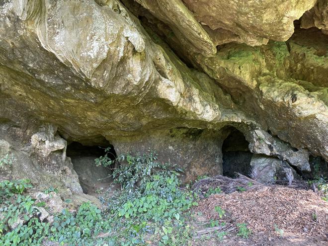 Hai cửa hang có khoảng cách 3m.