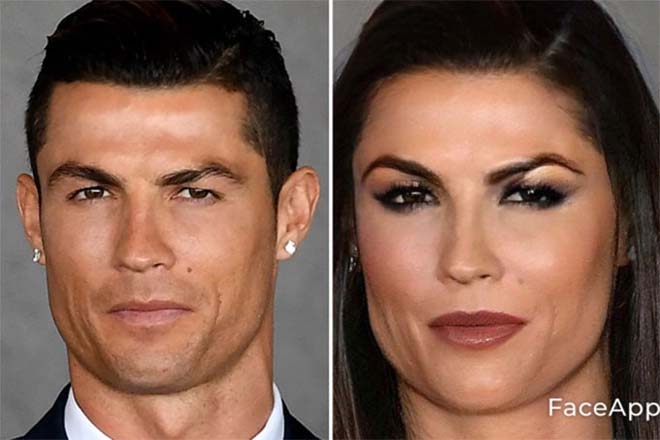 Ronaldo thông qua FaceApp