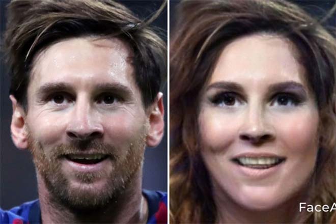 Cộng đồng mạng điên đảo vì Faceapp: Messi, Ronaldo phiên bản nữ ra sao? - 2