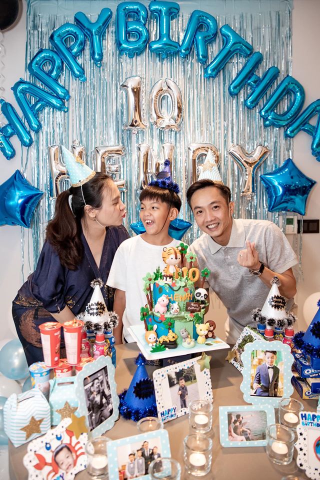 Đàm Thu Trang tổ chức sinh nhật cho con trai Cường Đô La.