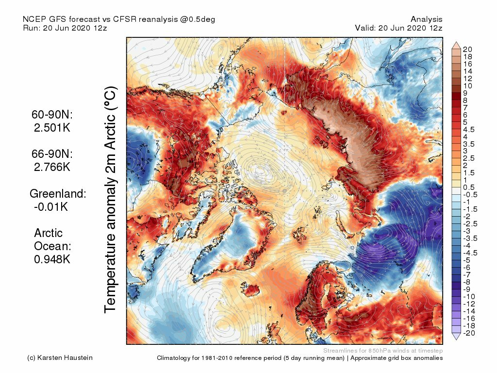 Vành đai Bắc cực đang ghi nhận nhiệt độ tăng cao kỷ lục ở nhiều nơi.