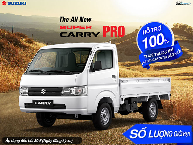 Lợi ích nhân đôi khi mua Suzuki Super Carry Pro hoàn toàn mới trong tháng 6 - 3