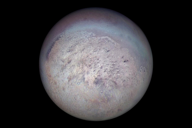 Mặt trăng Triton của Sao Hải Vương - ảnh: NASA