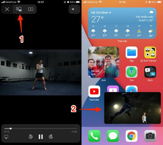 Cách xem video YouTube trên iPhone khi đang mở ứng dụng khác - 2